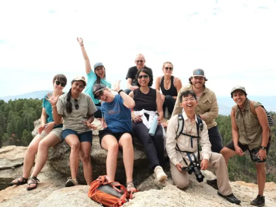 students at the top of mount lemmon
